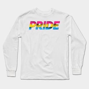 LGBTQ+ PRIDE: Pansexual Pride Flag Long Sleeve T-Shirt